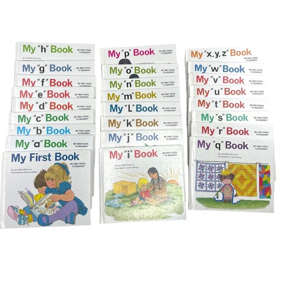 Moncure First Steps to Reading ABC Book Set Vintage Collectible 25 Hardcover - Picture 1 of 10